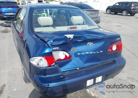 2002 Toyota Corolla Le from USA, damaged, VIN 1NXBR12EX2Z617958